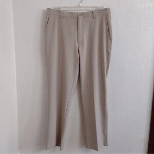 FootJoy Golf Pants Mens 38 X 32 Performance Stretch Beige Button Chino